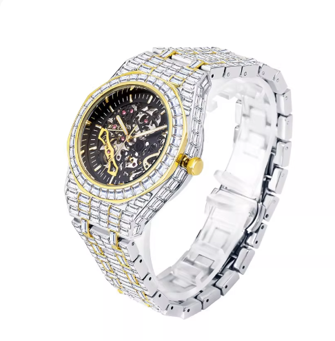 AP skelleton iced out silver-gold