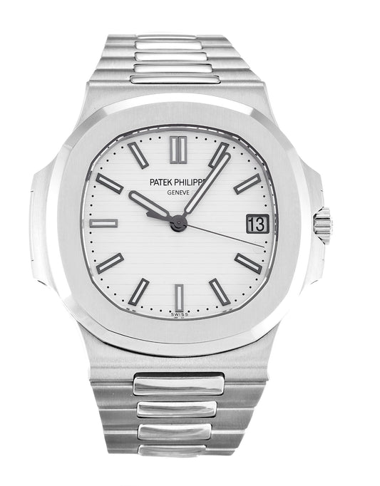 Patek nautilus silver , logo.
