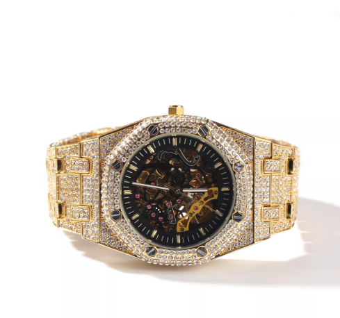 AP iced out skelleton gold