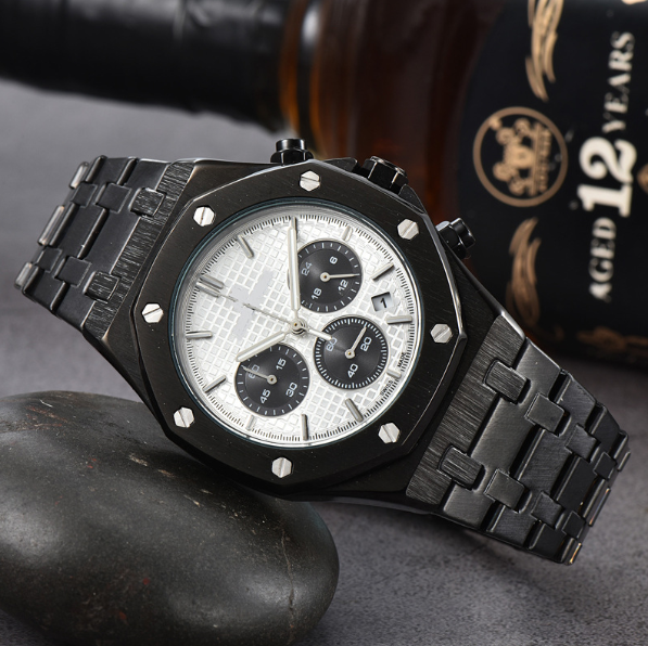 AP chronograph black tone , logo.