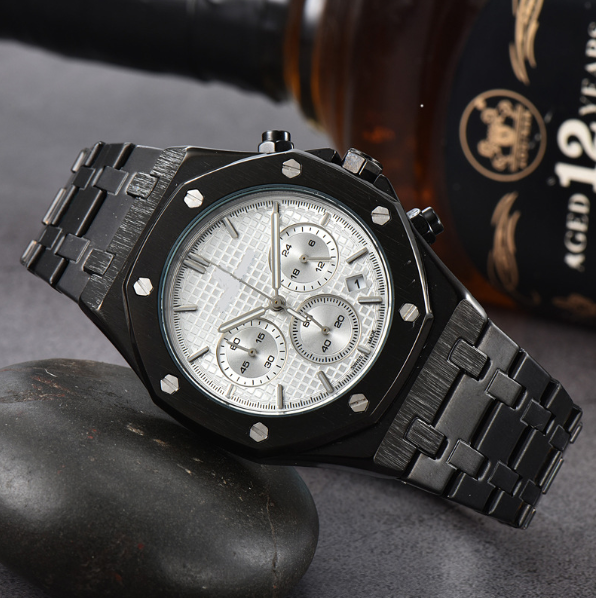AP chronograph black tone , logo.