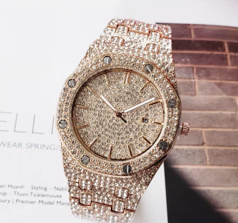 AP iced out gold rose