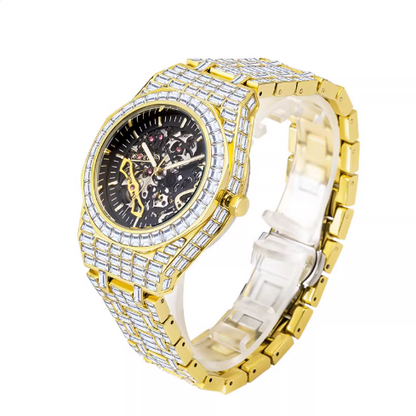 AP skelleton iced out gold