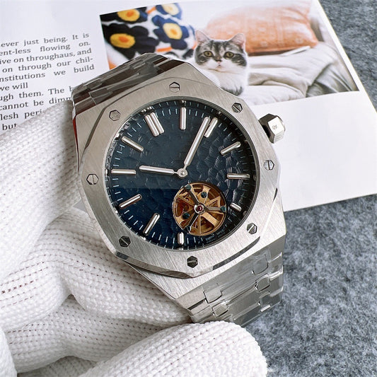 AP tourbillon scale silver , logo.