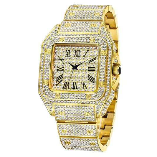 Cartier iced out gold