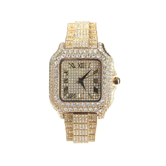Cartier Gold Iced Out With Day