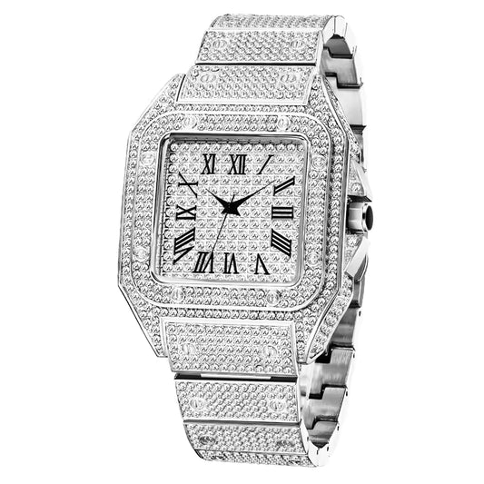 Cartier iced out silver